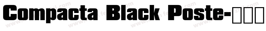 Compacta Black Poste字体转换